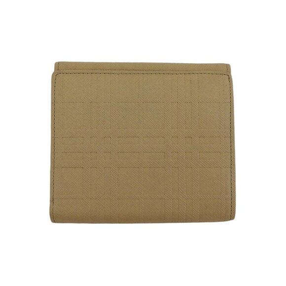 BURBERRY W hook wallet embossed PVC and leather Authentic Used - Picture 3 of 10